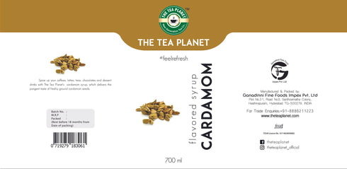 The Tea Planet Cardamom Syrup 700 ml